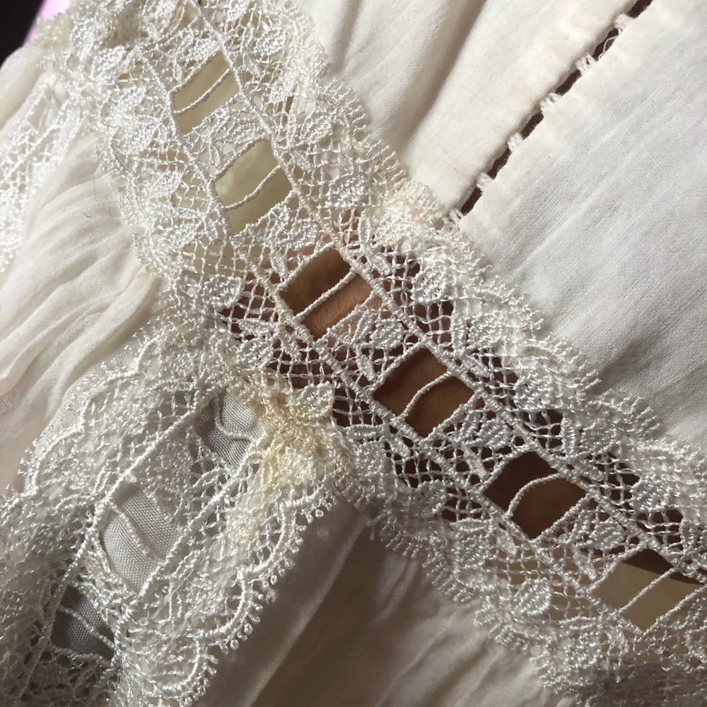 Free People Summer Dress with Lace Inserts Size M - Picture 4 of 8